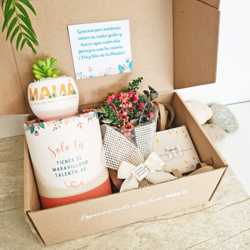 Regalo de vida + mini Bouquet 💐+ caja 30 frases motivacionales