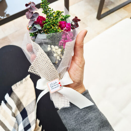 Mini bouquet de flores permanentes💐Caja y tarjeta (min 10 unidades) - Imagen 7
