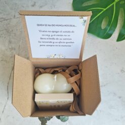 Vela conmemorativa corazón🤍 + Caja con 30 frases motivacionales🌿 - Imagen 5